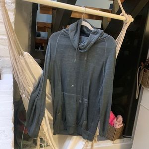 Grey cowl neck sweatshirt